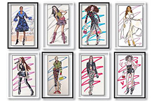 Fashion Sketch and Caricatures